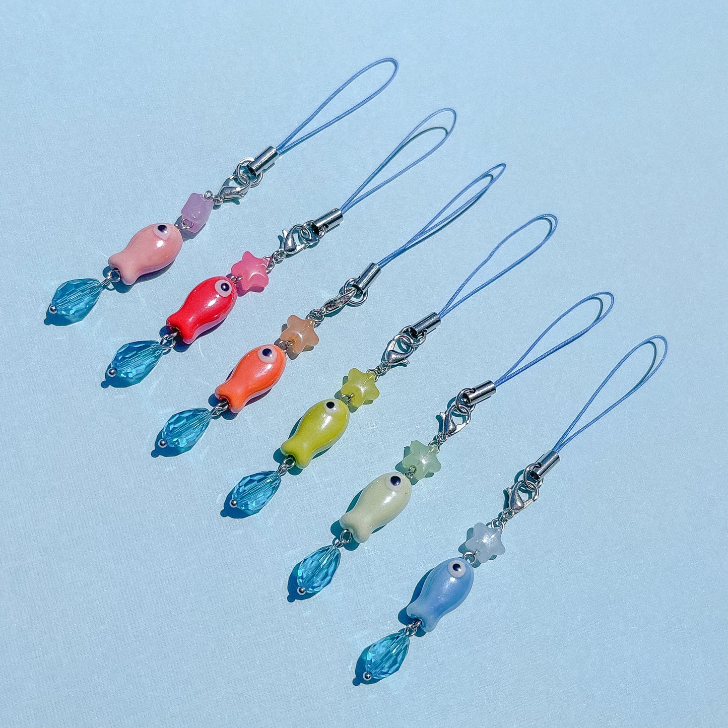 "Caught One" Ceramic Phone Charm