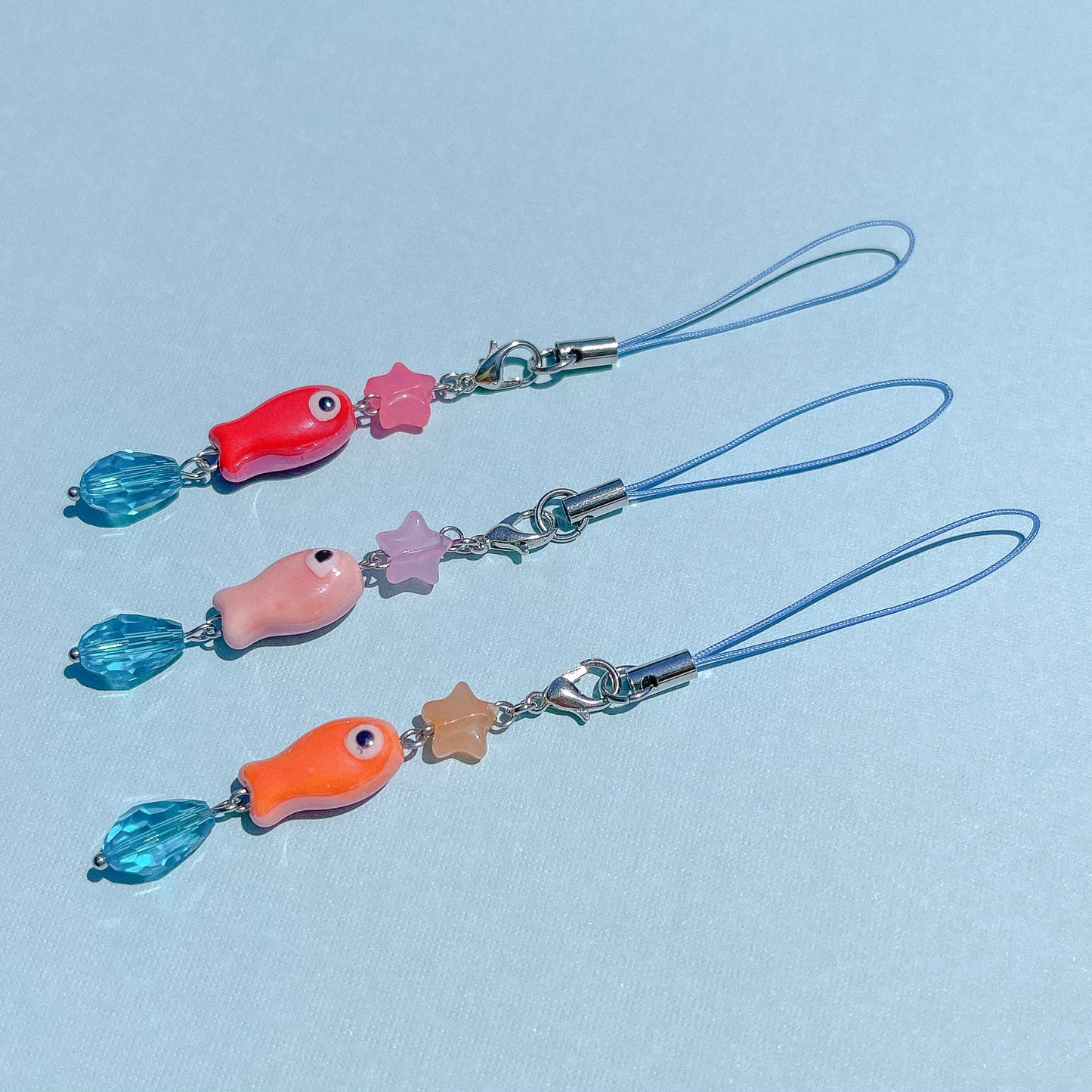 "Caught One" Ceramic Phone Charm