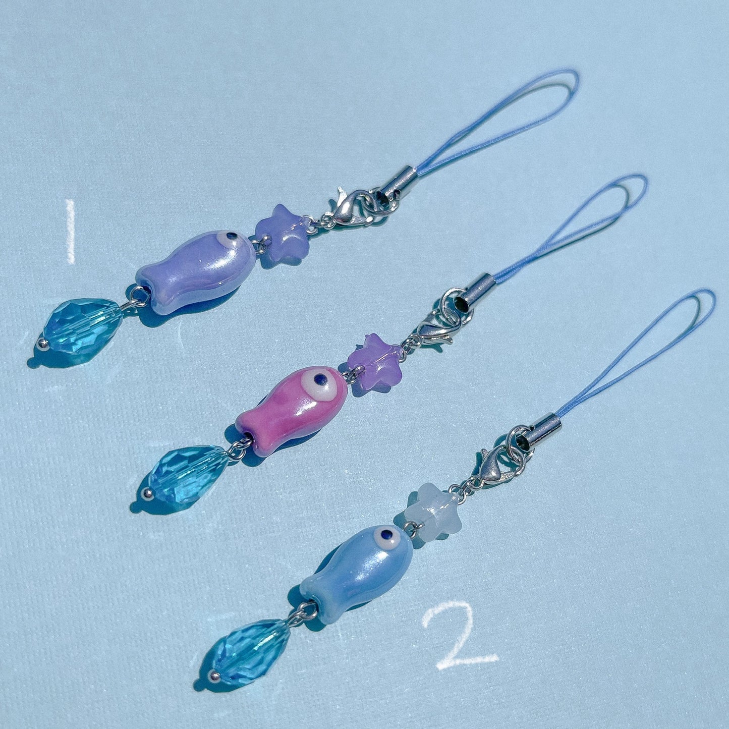 "Caught One" Ceramic Phone Charm