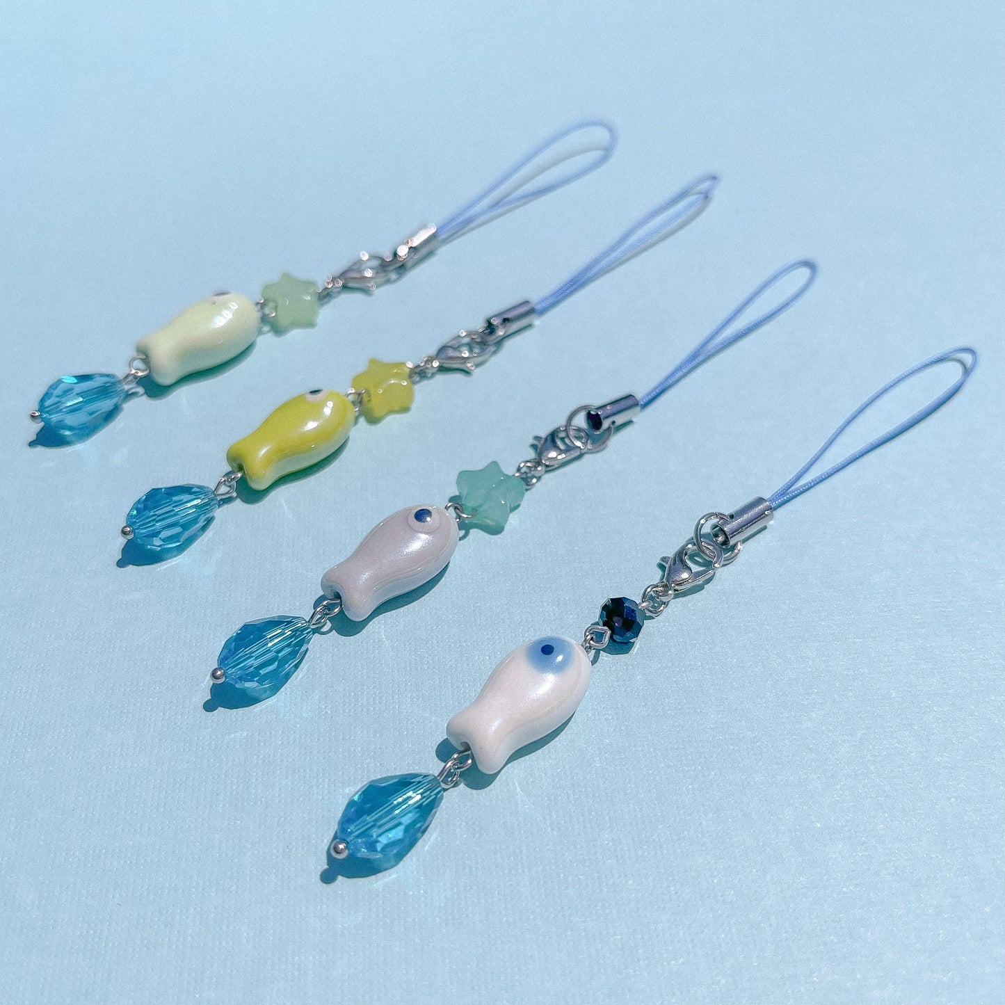 "Caught One" Ceramic Phone Charm