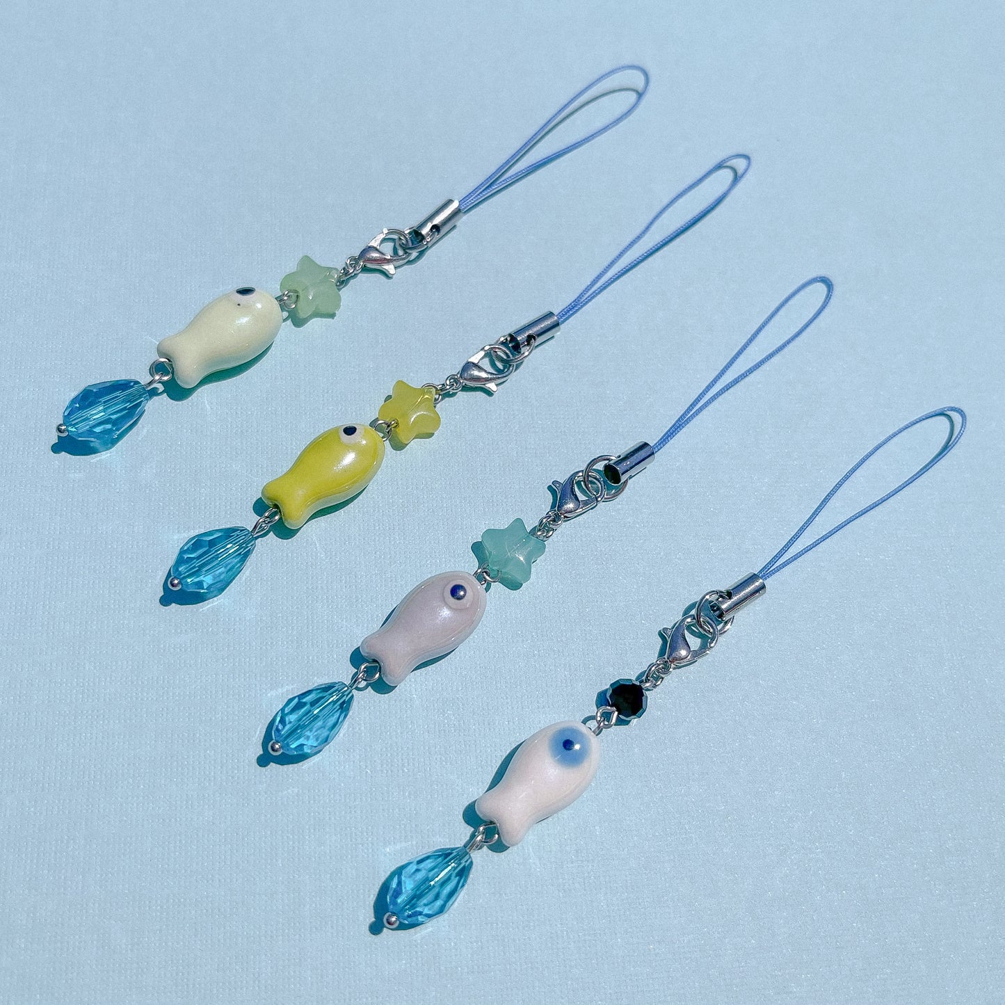 "Caught One" Ceramic Phone Charm