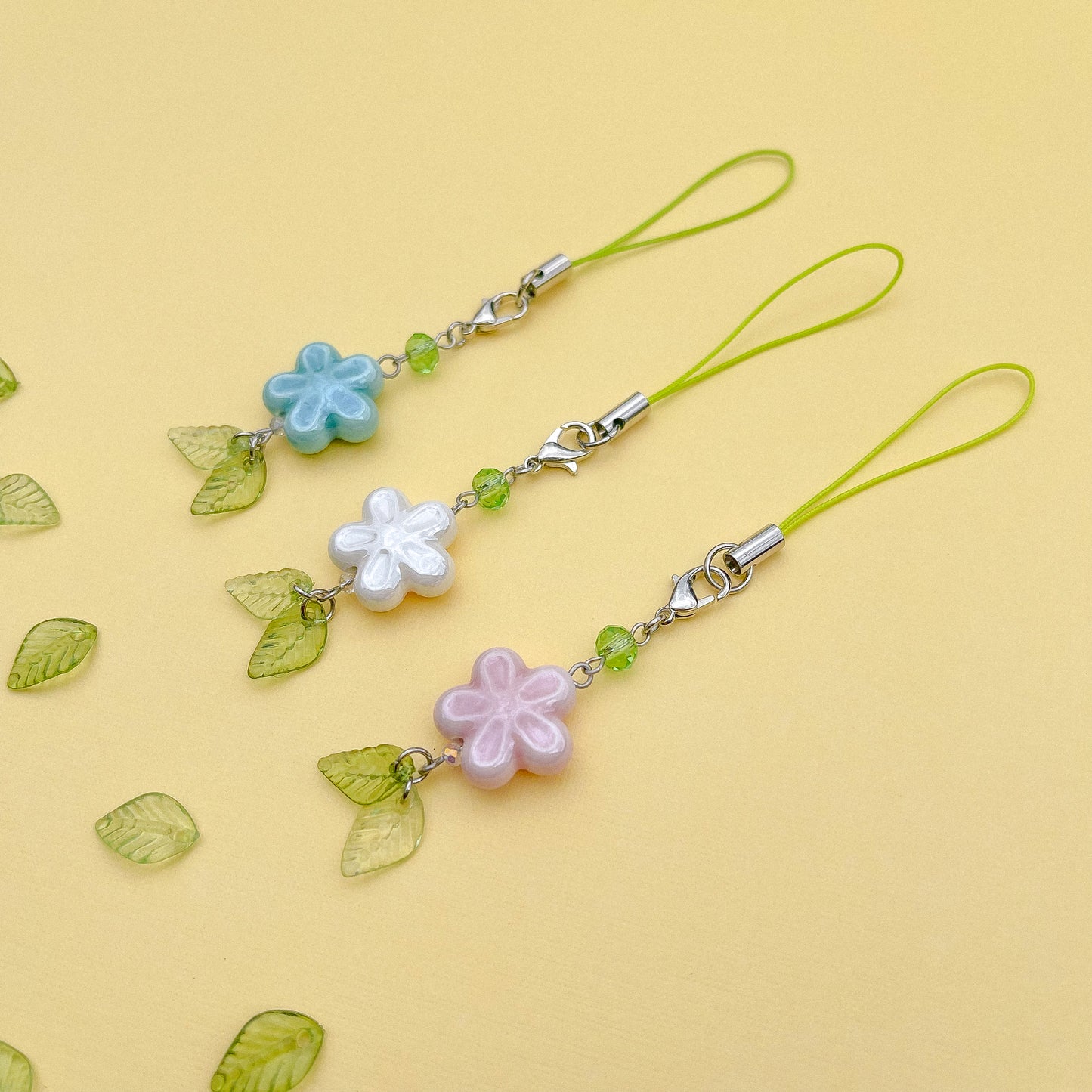 "Petal Posh" Ceramic Phone Charm