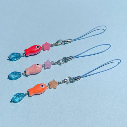 "Caught One" Ceramic Phone Charm