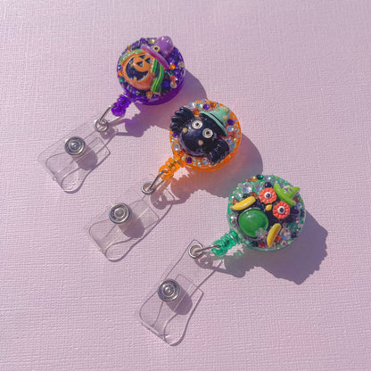 "Haunted Holder" (Halloween-Themed) Badge Reels