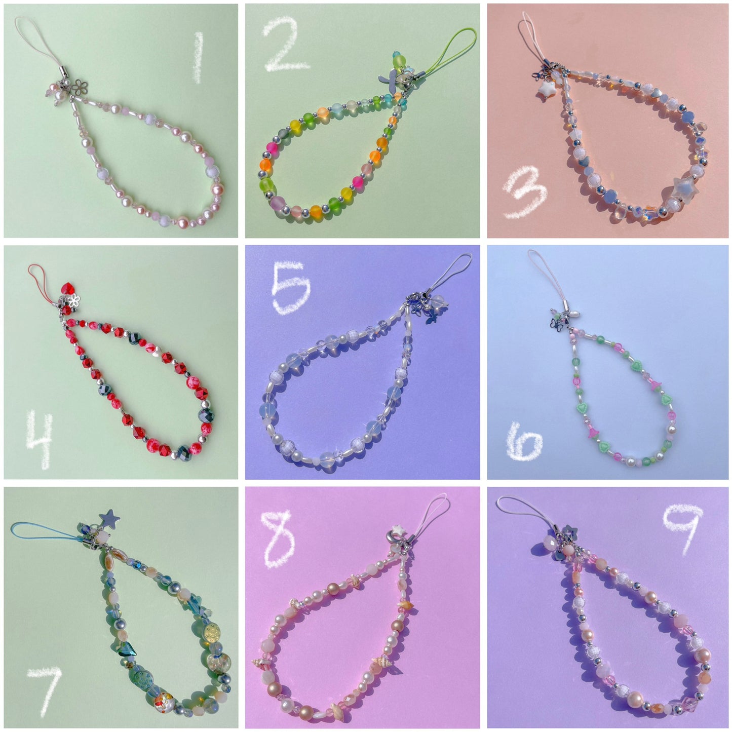 2 in 1 Beaded Phone Straps