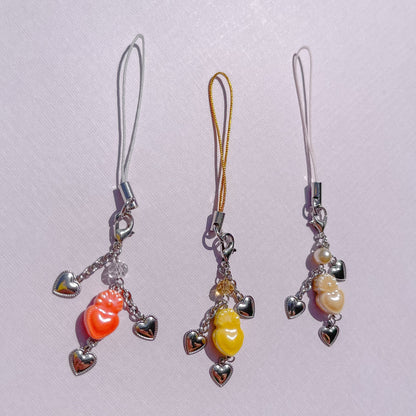 "Faint of Heart" Ceramic Phone Charm