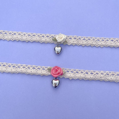 Lace Rose Chokers