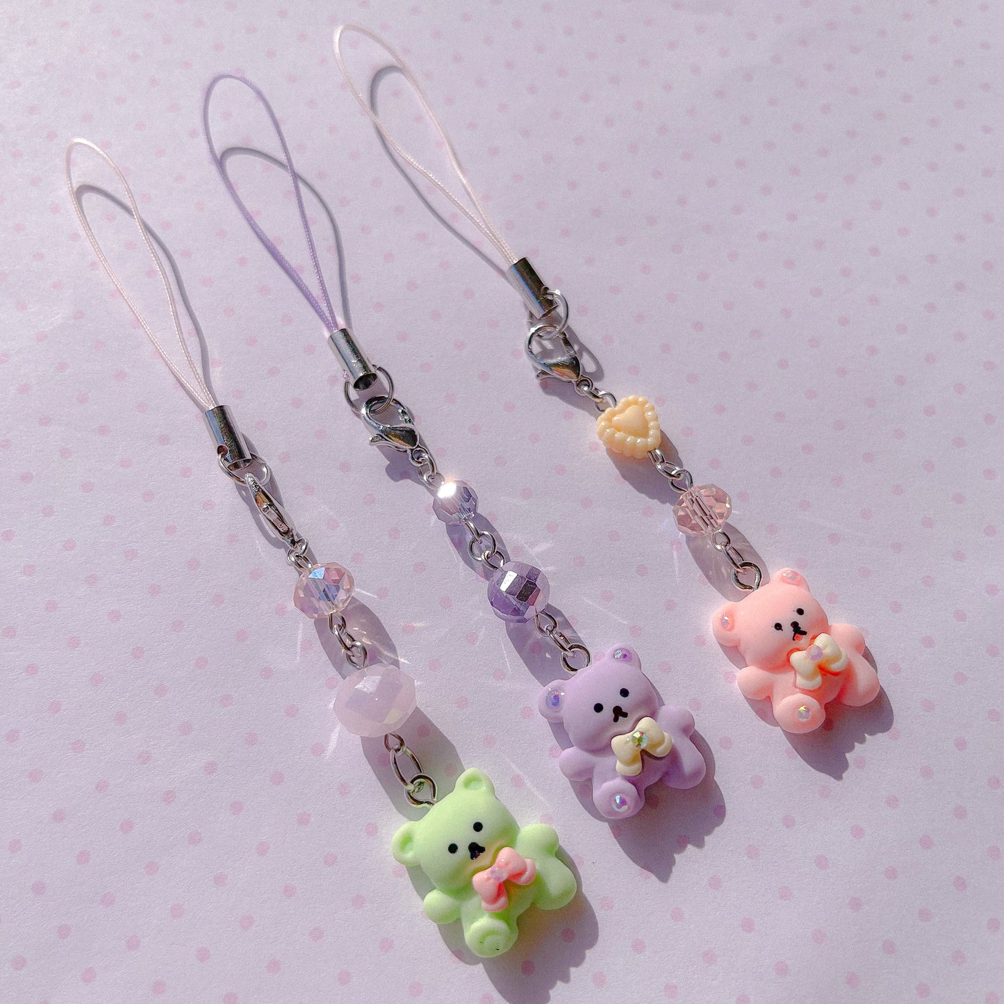 "Stuffed Teddy" Phone Charms