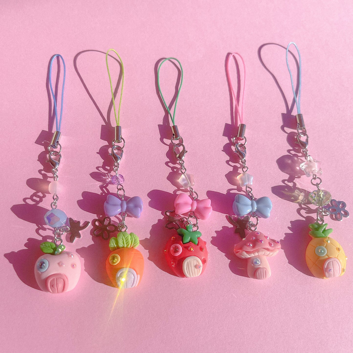 "Fairy Homes" Phone Charms